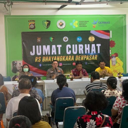 Polda Bali Gelar Jumat Curhat di RS Bhayangkara Denpasar